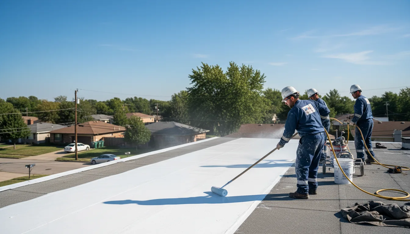 Commercial roof coating in Kiefer, OK near me